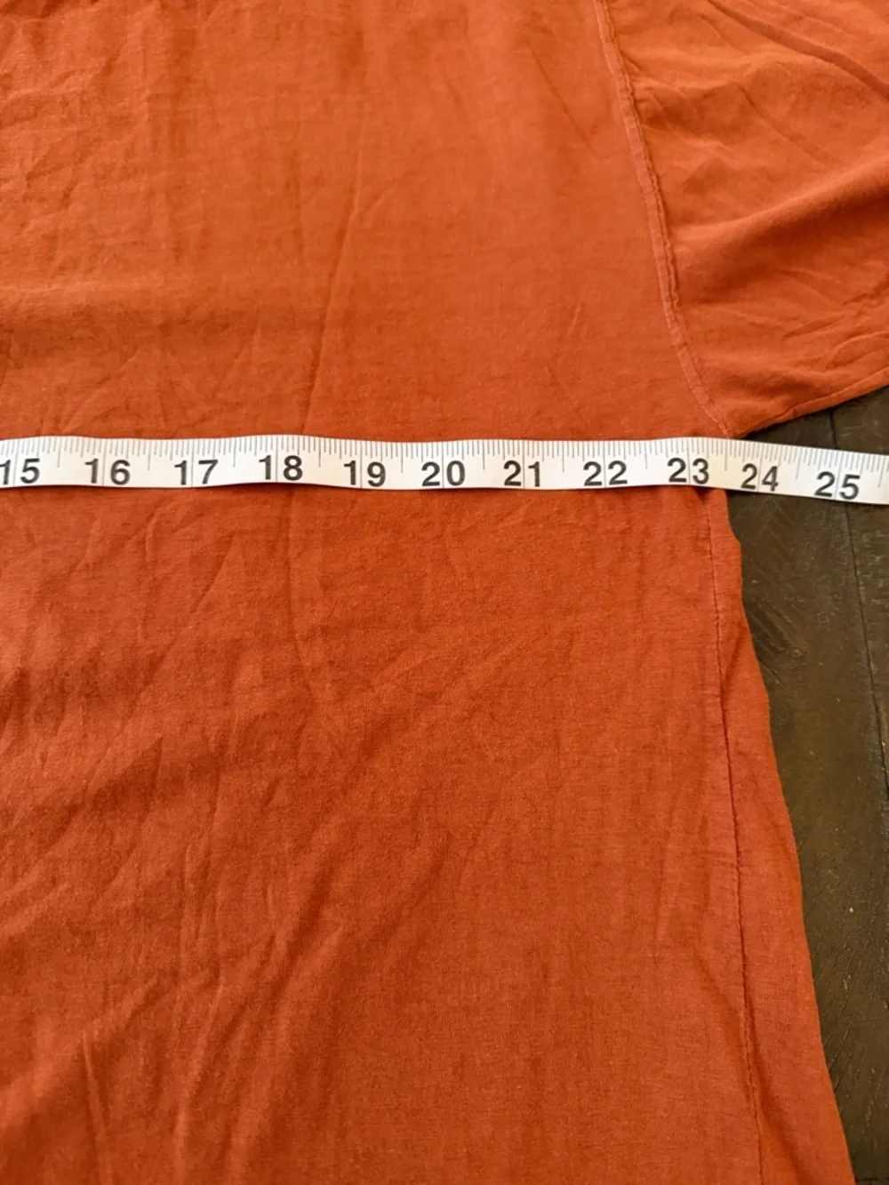 Banana Republic Men's Washed Orange Crew Neck Tee